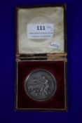Silver Presentation Medallion for Driffield Academy 1863, ~26g. Including Presentation Case