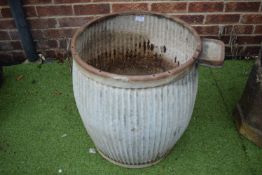 Galvanised Dolly Tub, and a Concrete Ballast