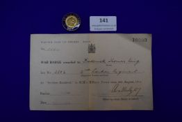 1914 War Badge Awarded to the 2nd London Regiment