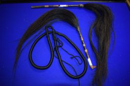 2x Tribal Horse Fly Whisks
