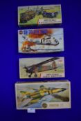 4x Assorted Air Fix Diecast Model Kits