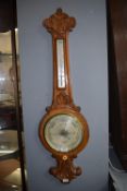 Oak Cased Barometer by Jos. Wood & Co. of York