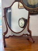 Shield shaped Mahogany Dressing Table Mirror