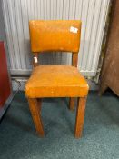 Small Mid Century Studded Upholstered Chair