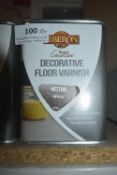 4x 1L Tins of Liberon Decorative Floor Varnish Melting Metallic