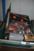 Mixed Lot Including Punch & Plier Set, Handheld Vacuum, Assorted Tools, etc.