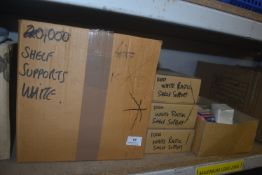 *Assorted Plastic Shelf Supports, and Cable Clips