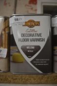 4x 1L Tins of Liberon Decorative Floor Varnish Melting Metallic