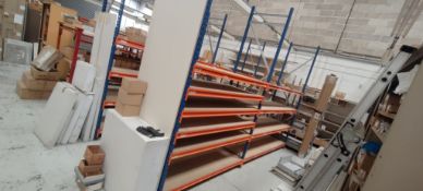 *Two Bays of Boltless Racking (240cm and 180)x80cm x 300cm Comprising Three Uprights and Ten Beams