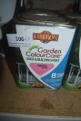 3x Tins of Liberon Garden Colour Care Shed & Building Paint Fuchsia