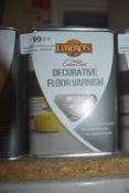 4x 1L Tins of Liberon Decorative Floor Varnish Melting Metallic