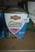 3x Tins of Liberon Garden Colour Care Shed & Building Paint Fuchsia