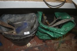 Bucket of Assorted Garden Tools