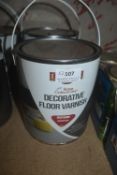2x 2.5L of Liberon Decorative Floor Varnish Red Fusion