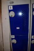 Bank of Four Personal Locker with Plugs