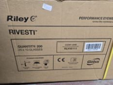 Box of 200 Safety Glasses