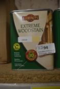 3x 1L Tins of Liberon Extreme Wood Stain Poplar