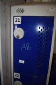 Bank of Four Personal Locker with Plugs