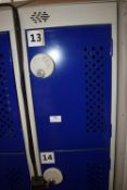 Bank of Four Personal Locker with Plugs