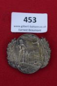 Neustadt Trade & Industry Exhibition Badge, 1928, oval silvered tinnie with laurel wreath border,