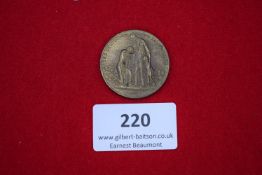 Hyperinflation Commemorative Medal, bronze, inscribed with prices of basic goods on 15 November