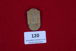 Automobile Club Badge, Annaberg, a gilt shield-shaped badge for Auto Club Erzgebirge Annaberg,