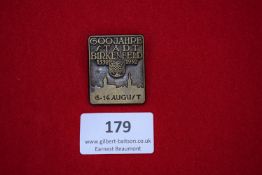 Birkenfeld 600 Years Anniversary Badge, a rectangular bronze badge dated 1332–1932, inscribed 600