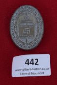Gau Düsseldorf “Tag der Alten Garde” Badge, 1932, oval tinnie with raised border inscription “