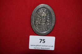 German Naturalists’ & Physicians’ Congress Badge, Hannover 1934, an oval silvered badge depicting