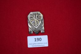 Kreisturnfest Badge, Kaiserslautern 1926, a white-metal badge with stylised monogram, inscribed “