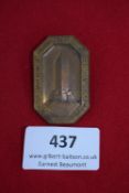 Friedrich Ebert Memorial Badge, 1928, bronze-coloured pressed metal badge of octagonal form