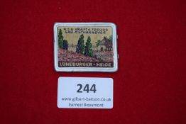 NSG Kraft durch Freude Badge, a rectangular aluminium-framed badge with woven textile insert