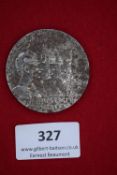 German WWI Propaganda Medal, 1916 – A large silvered medal, obverse depicting St. George on