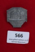 Gedenkhallenweihe Badge, Oldenburg I.O., 25 Sept. 1921, a grey-finish pressed metal badge