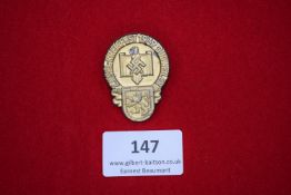 District Festival Badge, Dudweiler 1939, a gilt metal oval badge inscribed 21. Kreifest 1939