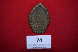 War Victims’ Memorial Day Badge, Ulm 1934, a bronze oval badge depicting Ulm Minster, inscribed