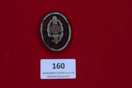 Fahnenweihe Day Badge, Krefeld, 1933, an oval embroidered badge inscribed Fahnen Weihe Krefeld Jerd.