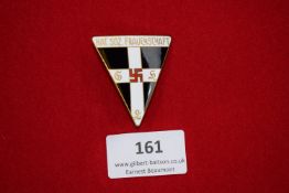 National Socialist Women’s Organisation Badge, triangular enamel badge inscribed Nat. Soz.