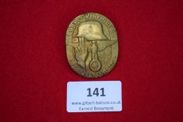 Sports Meeting Badge, a large gilt badge for Sportwehrmacht Frankfurt/Main, 1630–1930, featuring