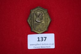 Commemorative Badge, a bronze badge for Diamantenes Jubelfest Kath. Ges. Ver. St. Ingbertus, with