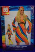 Smiffys Rainbow Hippie Costume Size: L/16-18