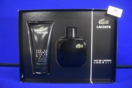 Eau de Lacoste L.12.12 Noir Giftset - 100ml EDT, and 150ml Shower Gel