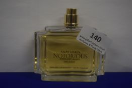 Ralph Lauren Notorious 75ml EDP Unused Tester