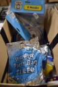Box of Assorted Party Accessories, Bag Fillers, etc.