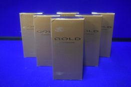 6x Gold by Parfums Bleu 100ml EDT