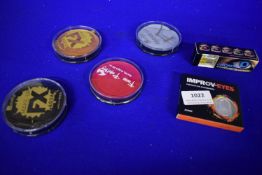 Assorted Face Paints and Contact Lenses