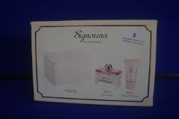 Signorina Giftset - 100ml EDP, 50ml Bath & Shower Gel, and Jewellery Box