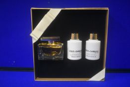 D&G The One Giftset - 75ml EDT, 100ml Body Lotion, and 100ml Shower Gel