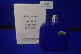 Eau de Lacoste L.12.12 Bleu Powerful 100ml EDT Unused Tester