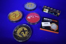 Assorted Face Paints and Contact Lenses
